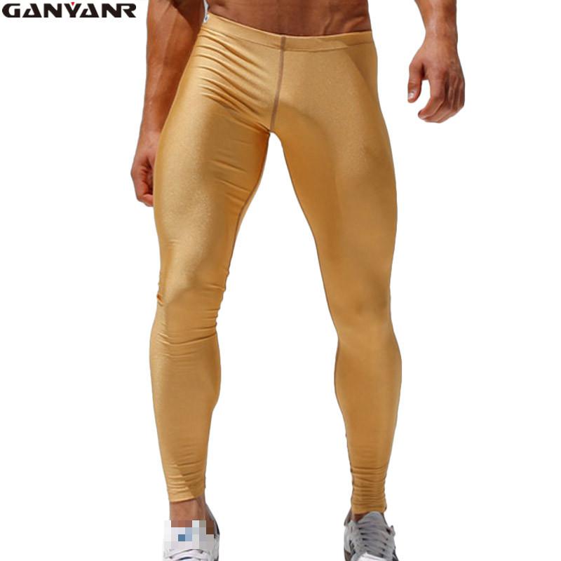 GANYANR Running Tights Men Com - Compression Long Pant review and price