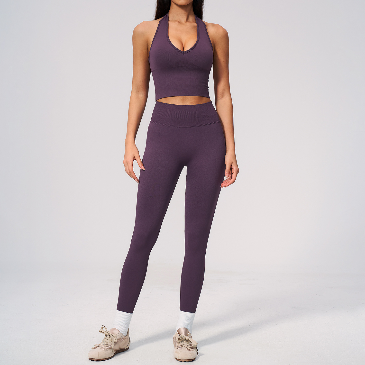 Seamless Yoga Suit 2PCS Women  - Compression Shorts Athletes review and price