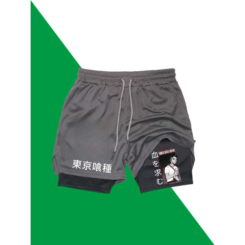 Tokyo Ghoul Print 2in1 Running - Compression Shorts Athletes review and price